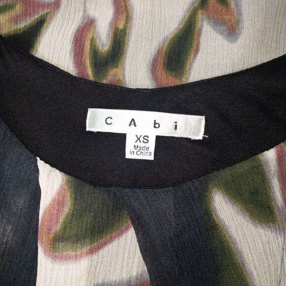 CAbi Leaf Silhouette Silk Tank Top‎ - Picture 6 of 7